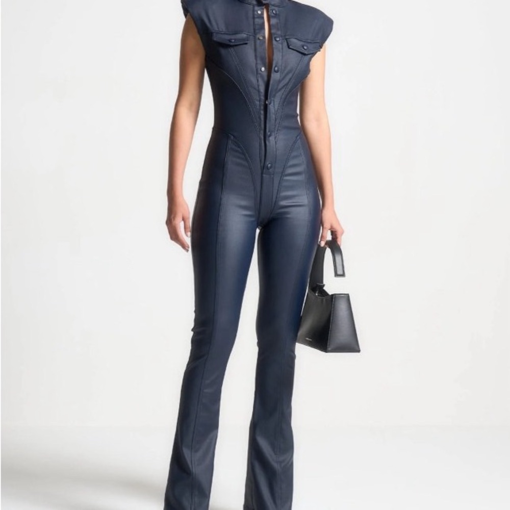 ManiereDeVoir Navy Jumpsuit